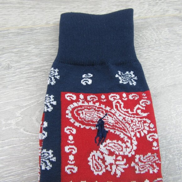 Polo Ralph Lauren Plaid & Bandana Slack Socks Men's Size 6-12.5 (2 PAIRS) NEW - Picture 8 of 13